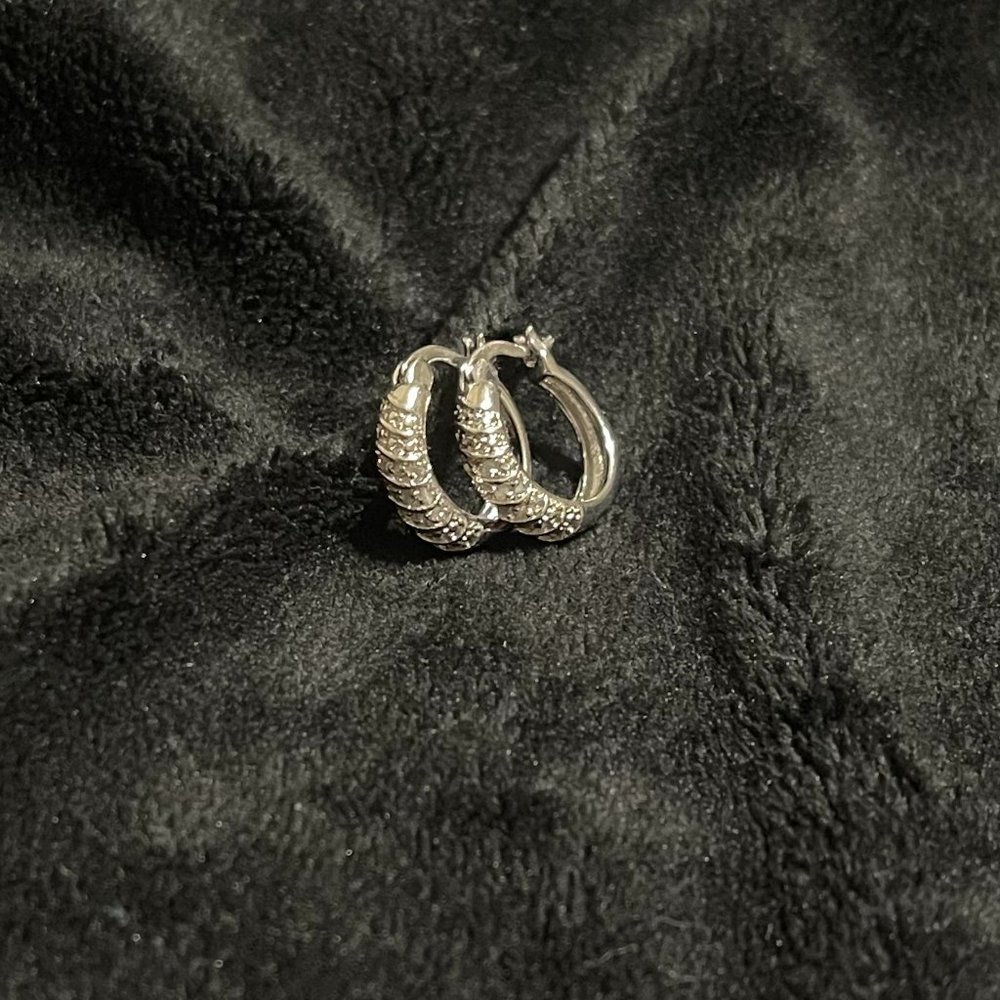 Studded Hoop Earrings